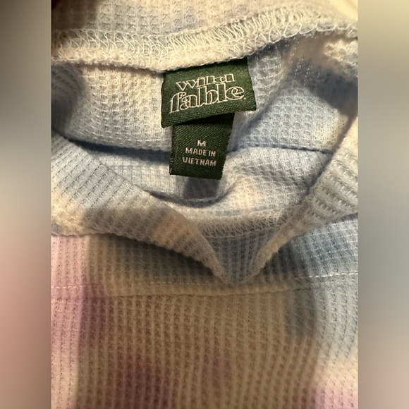 Tie dye thermal crop top sweater - Picture 3 of 4